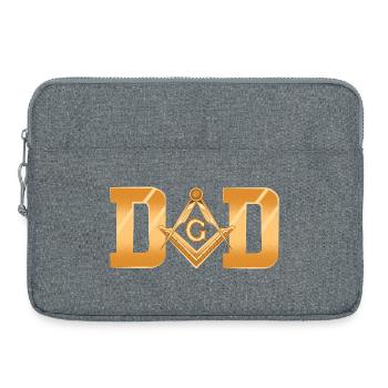 Illuminati Freimaurer - Laptoptasche 15" - Grau meliert - Vorne
