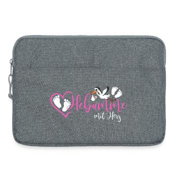 Hebamme  - Laptoptasche 15" - Grau meliert - Vorne