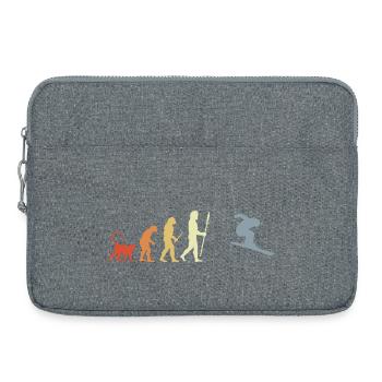 Development of a skier - Laptop bag 15" - heather grey - Front