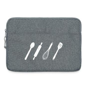 Ustensiles de cuisine - Sacoche pour ordinateur portable 15 pouces - gris chiné - Devant