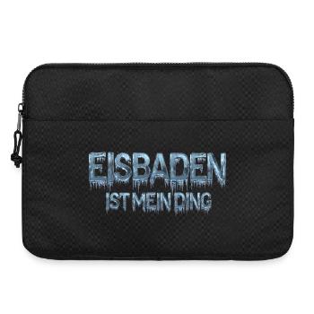 Eisbaden ist mein Ding - Laptoptasche 15" - Schwarz - Vorne