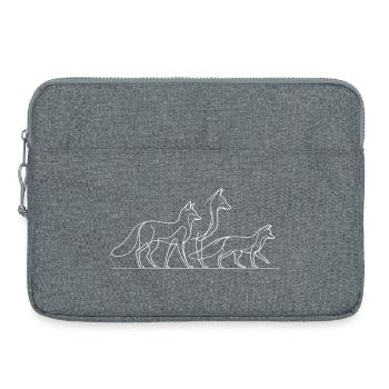 Familie Fuchs - Laptoptasche 15" - Grau meliert - Vorne