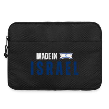Fabriqué en Israël, fierté israélienne - Sacoche pour ordinateur portable 15 pouces - noir - Devant