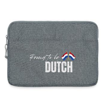 J’adore les Pays-Bas, fierté néerlandaise - Sacoche pour ordinateur portable 15 pouces - gris chiné - Devant