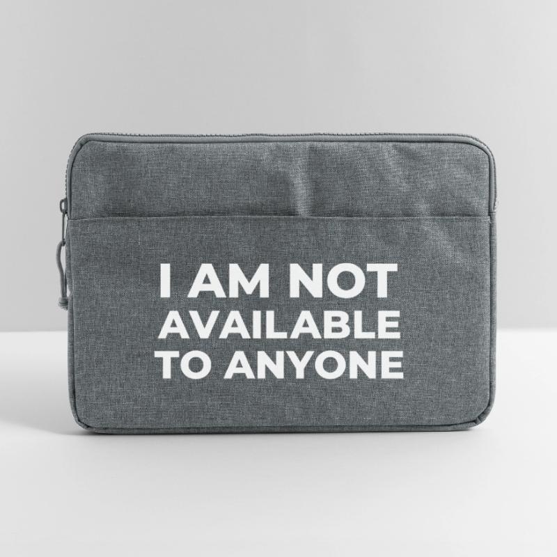Conception de déclaration de protestation typographique audacieuse Sacoche pour ordinateur portable 15 pouces