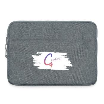 Kletterlogo Gradient - Laptoptasche 15" - Grau meliert - Vorne