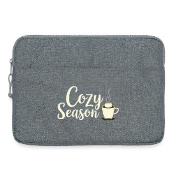 Cozy Season Herbstgetränk  - Laptoptasche 15" - Grau meliert - Vorne