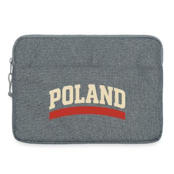 Typographie rétro polonaise - Sacoche pour ordinateur portable 15 pouces - gris chiné - Devant