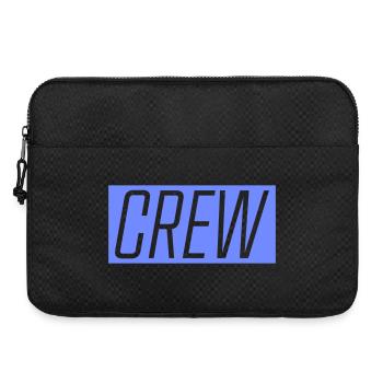 Crew Blue Typo Logo - Laptop bag 15" - black - Front