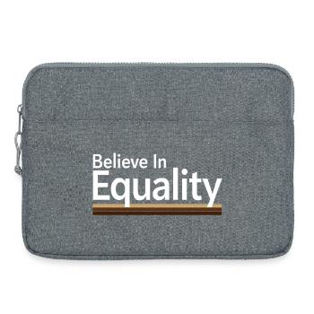 Believe In Equality Statement Gleichberechtigung - Laptop bag 15" - heather grey - Front
