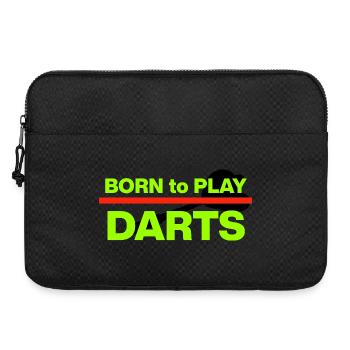 Born to Play Darts, Dart, Dasrtspieler, 180 - Laptop bag 15" - black - Front