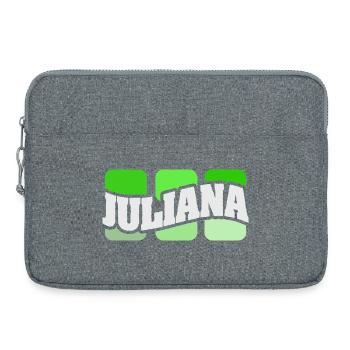 Name Juliana - Laptop bag 15" - heather grey - Front