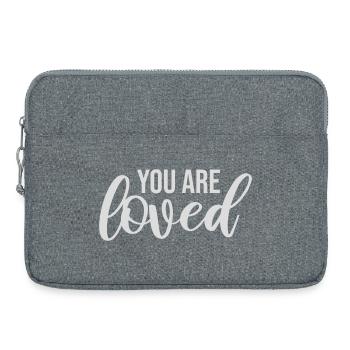 You Are Loved No Matter How You Feel Mitgefühl - Laptoptasche 15" - Grau meliert - Vorne