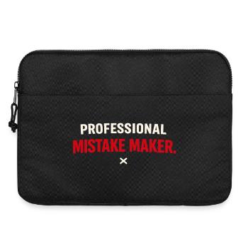 Faiseur d’erreurs professionnel – Humour unique - Sacoche pour ordinateur portable 15 pouces - noir - Devant