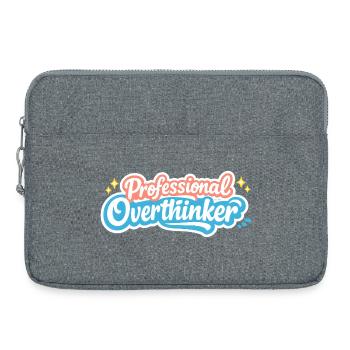 PROFESSIONAL OVERTHINKER Vintage - Laptoptasche 15" - Grau meliert - Vorne