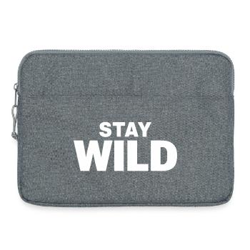 STAY WILD Adventure Freedom Statement - Laptop bag 15" - heather grey - Front
