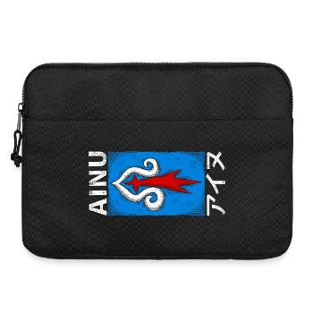 Drapeau aïnou - Sacoche pour ordinateur portable 15 pouces - noir - Devant