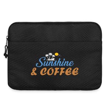 Sunshine & Coffee Beach Vibes Summer Sun Gifted - Laptop bag 15" - black - Front