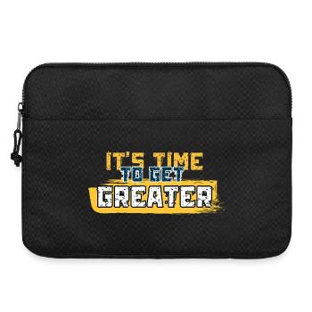 It's Time to Get Greater - Laptop bag 15" - black - Front