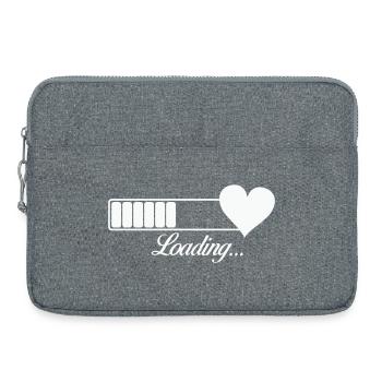 Heart-Loading Progress - Laptop bag 15" - heather grey - Front