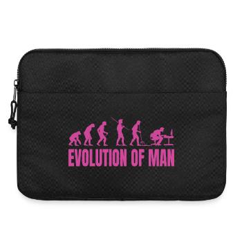 Evolution of Man Programmierer Informatik pink - Laptoptasche 15" - Schwarz - Vorne