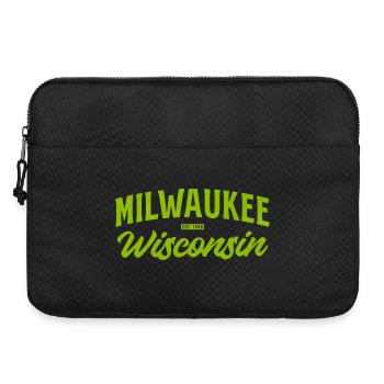 Milwaukee Wisconsin Vintage Script - Laptoptasche 15" - Schwarz - Vorne
