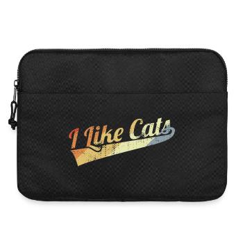 I Like Cats - Laptop bag 15" - black - Front