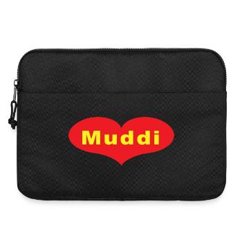 Muddi - Laptoptasche 15" - Schwarz - Vorne
