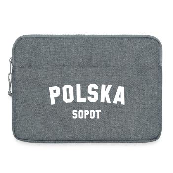 SOPOT Polska Pologne - Sacoche pour ordinateur portable 15 pouces - gris chiné - Devant