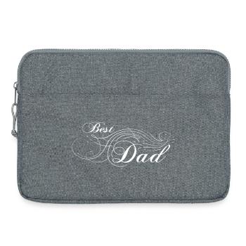 Meilleur papa embelli - Sacoche pour ordinateur portable 15 pouces - gris chiné - Devant