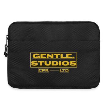 Gentle Studios – Minimalistisches Branding - Laptoptasche 15" - Schwarz - Vorne