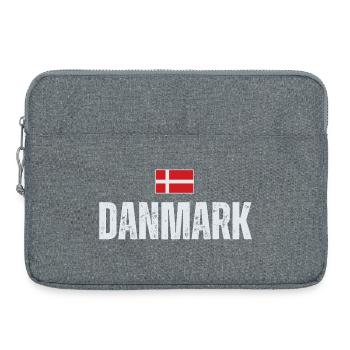 Danish pride, proud Dane - Laptop bag 15" - heather grey - Front