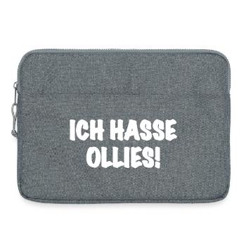 Ich Hasse Ollies - Skateboarding Trick Skater - Laptoptasche 15" - Grau meliert - Vorne