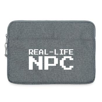 Real Life NPC Gaming - Laptoptasche 15" - Grau meliert - Vorne