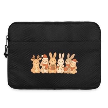 Lapins Enfants Garçons Filles Lapins de Noël - Sacoche pour ordinateur portable 15 pouces - noir - Devant