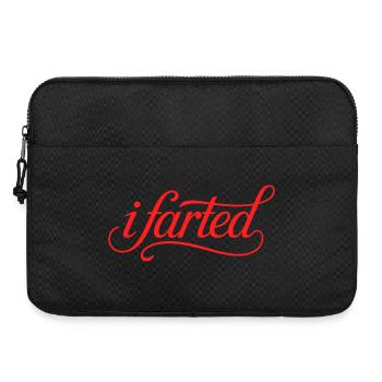 I farted - Funny Gen Alpha Logo - Laptop bag 15" - black - Front