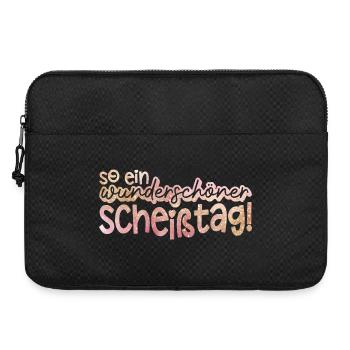 So ein wunderbarer Tag Spruch - Laptoptasche 15" - Schwarz - Vorne