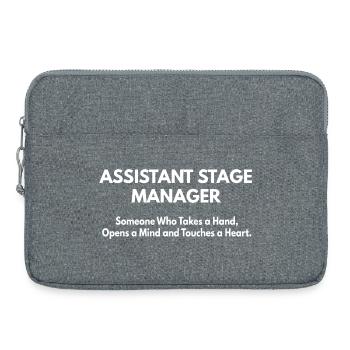 Assistant Stage Manager - Laptop bag 15" - heather grey - Front