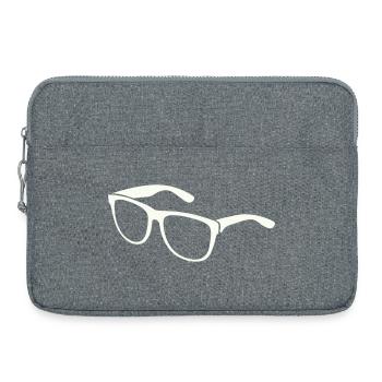 Sonnenbrillen Silhouette Minimaldruck - Laptoptasche 15" - Grau meliert - Vorne