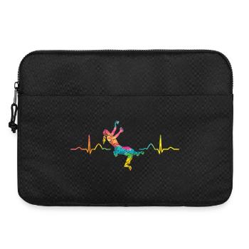 Boulderer Herzschlag Boulder Bouldern - Laptoptasche 15" - Schwarz - Vorne