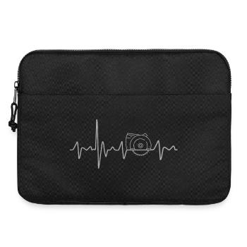 Carpenter Heartbeat for carpenters and craftsmen - Laptop bag 15" - black - Front