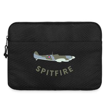 Spitfire fighter plane - Laptop bag 15" - black - Front