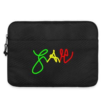 Jah en Trio couleurs Rouge Or Vert - Sacoche pour ordinateur portable 15 pouces - noir - Devant