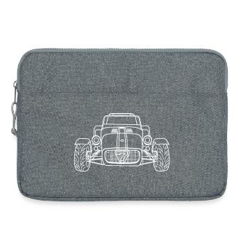 Caterham 7 voiture de sport - Sacoche pour ordinateur portable 15 pouces - gris chiné - Devant