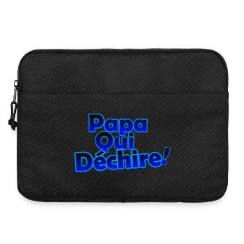 Papa qui dechire - Sacoche pour ordinateur portable 15 pouces - noir - Devant