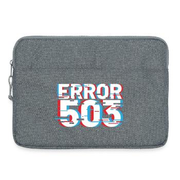 Error 503 Glitch - Laptop bag 15" - heather grey - Front