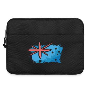 Illustration du drapeau de l’Australie Logo du signe d’art - Sacoche pour ordinateur portable 15 pouces - noir - Devant