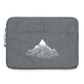 Mountains in fineline style, minimalist and elegant - Laptop bag 15" - heather grey - Front