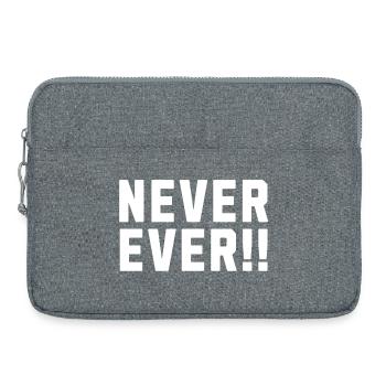Nie im Leben!! - Laptoptasche 15" - Grau meliert - Vorne
