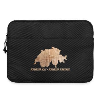 Swiss Wood – Swiss Carpenter | For Craftsmen - Laptop bag 15" - black - Front